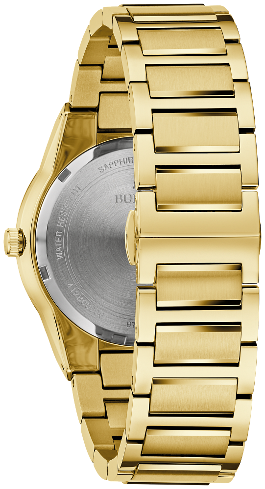 Bulova Millennia Mens Gold Tone Watch 97A183