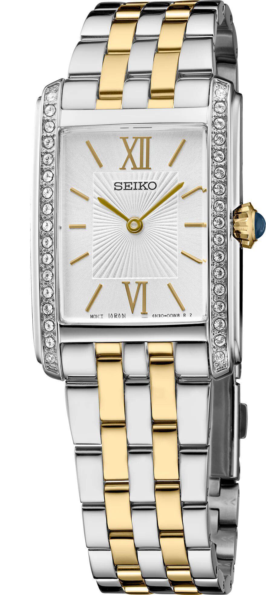 Seiko Essentials Crystals Two-tone Womens Watch SWR093