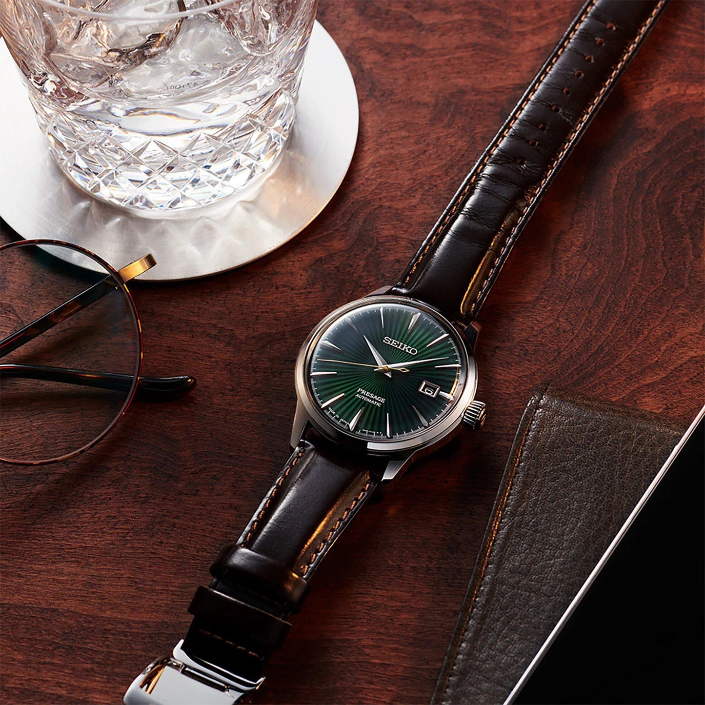Seiko Presage Men's Automatic Watch Green Dial SRPD37