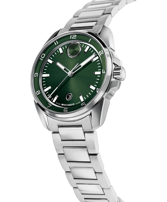 Movado Bold Verso S Green Dial Mens Watch 3601390