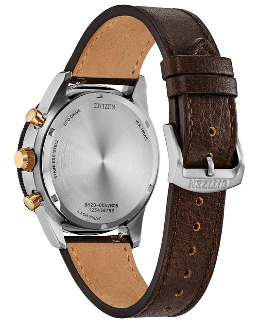 Citizen Terra Force Eco Drive Brown Dial Men's Watch CA4746-08X