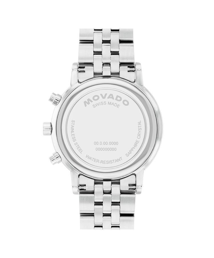 Movado Museum Classic Chronograph Mens Blue Dial Watch 0607998