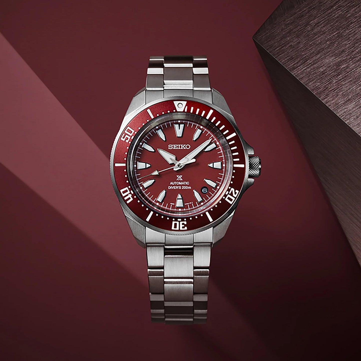 Seiko Prospex Diver Automatic Red Dial Mens Watch SRPL11