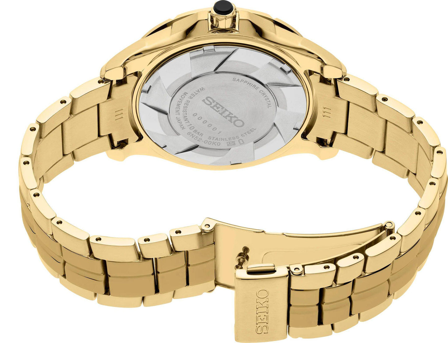 Seiko Coutura Mens Gold Tone Watch SUR566