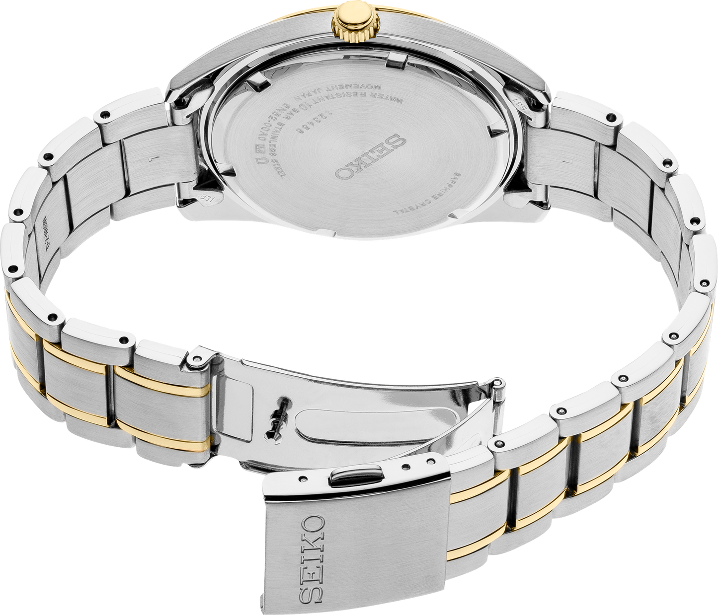 Seiko Essentials Collection Two Tone Mens Watch SUR312