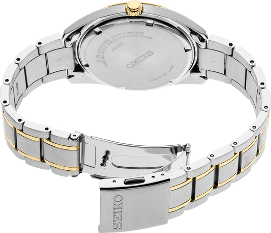 Seiko Essentials Collection Two Tone Mens Watch SUR312