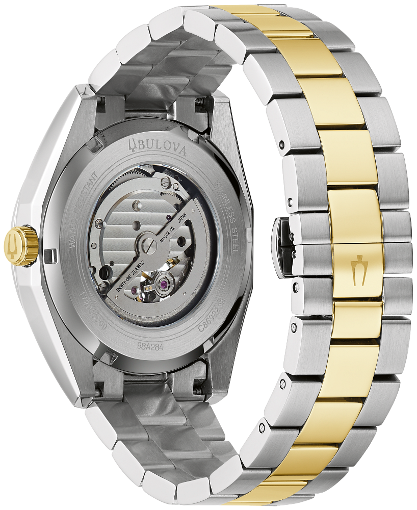 Bulova Surveyor Automatic Two Tone Mens Watch 98A284
