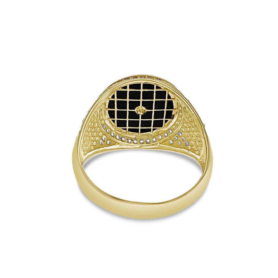 14k Gold Lion Head Ring