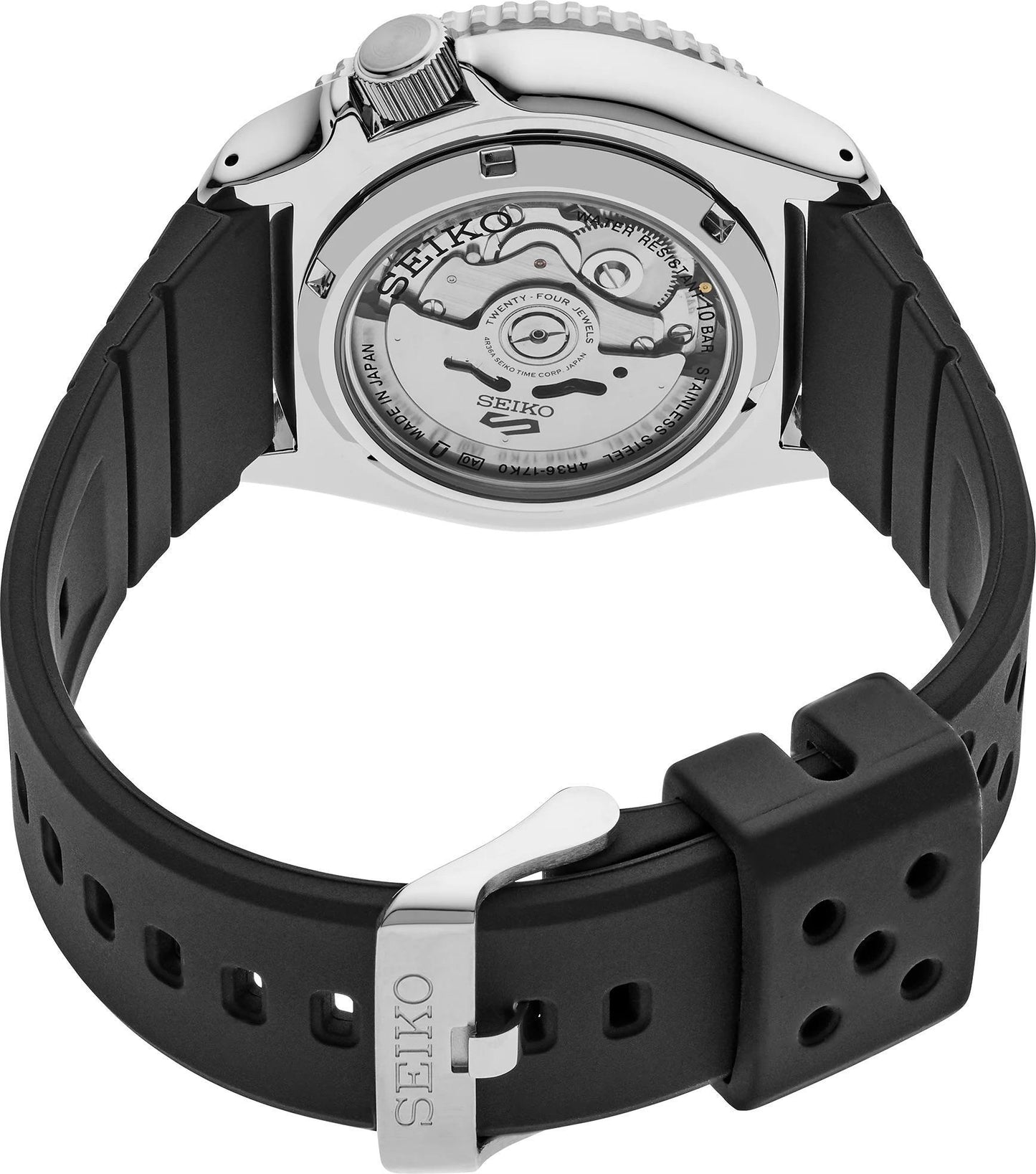 Seiko 5 Sports SKX Automatic Mens Orange Dial Watch SRPL89