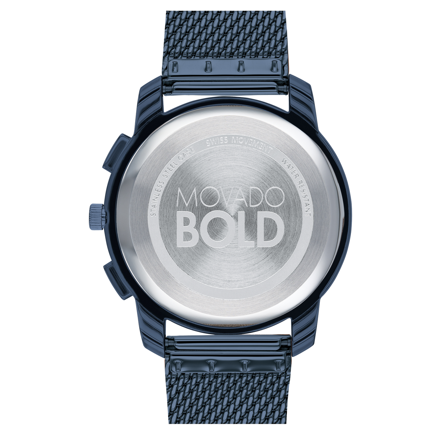 Movado BOLD Chronograph Blue Men's Mesh Bracelet Watch 3600633