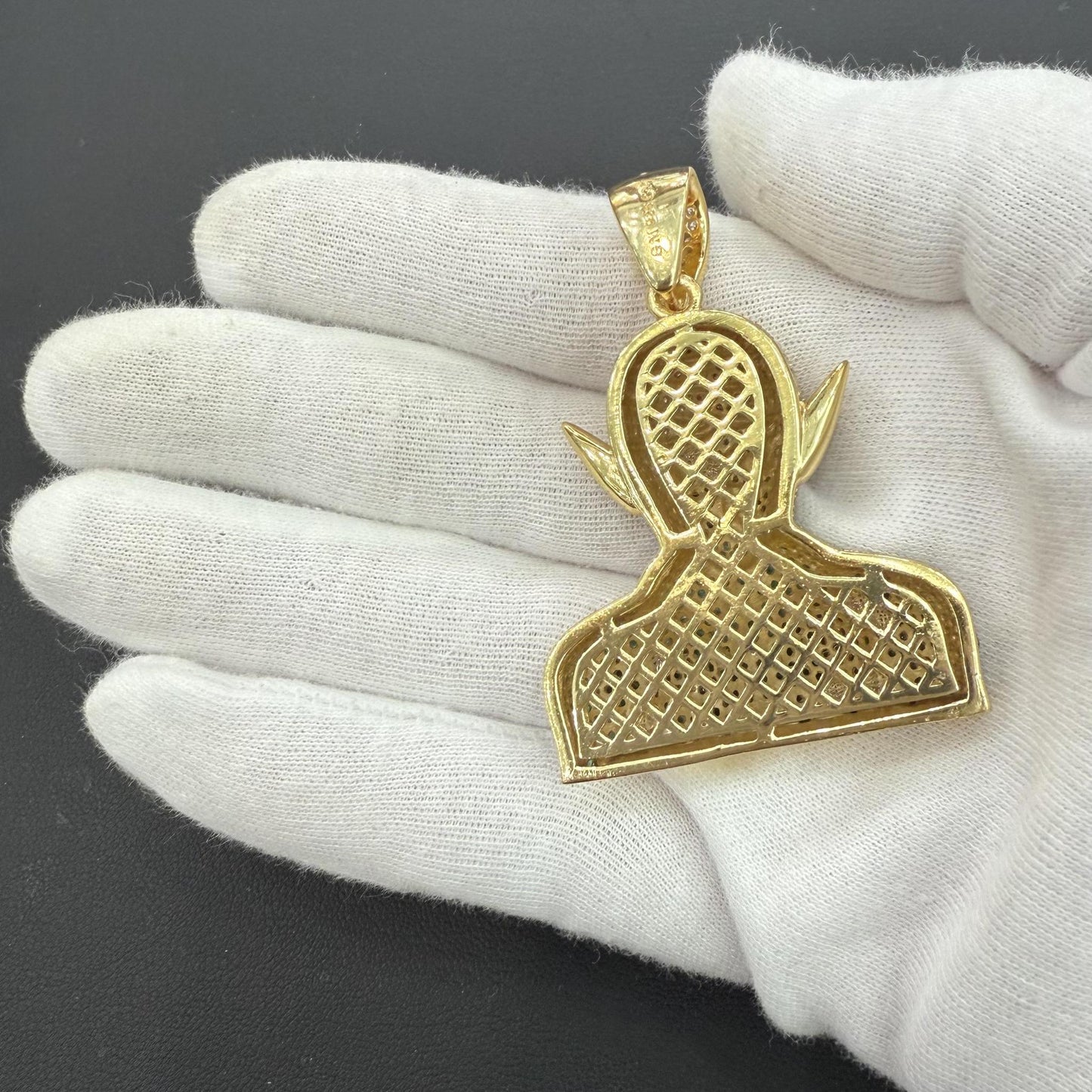 Dragon Ball Piccolo Pendant Gold Plated 925 Sterling Silver