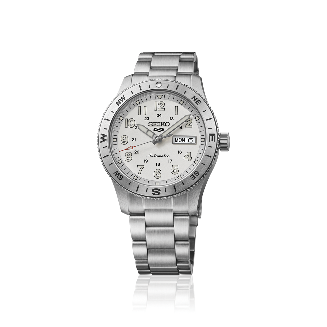Seiko 5 Sports Field GMT White Dial Men's Automatic Watch HDB007