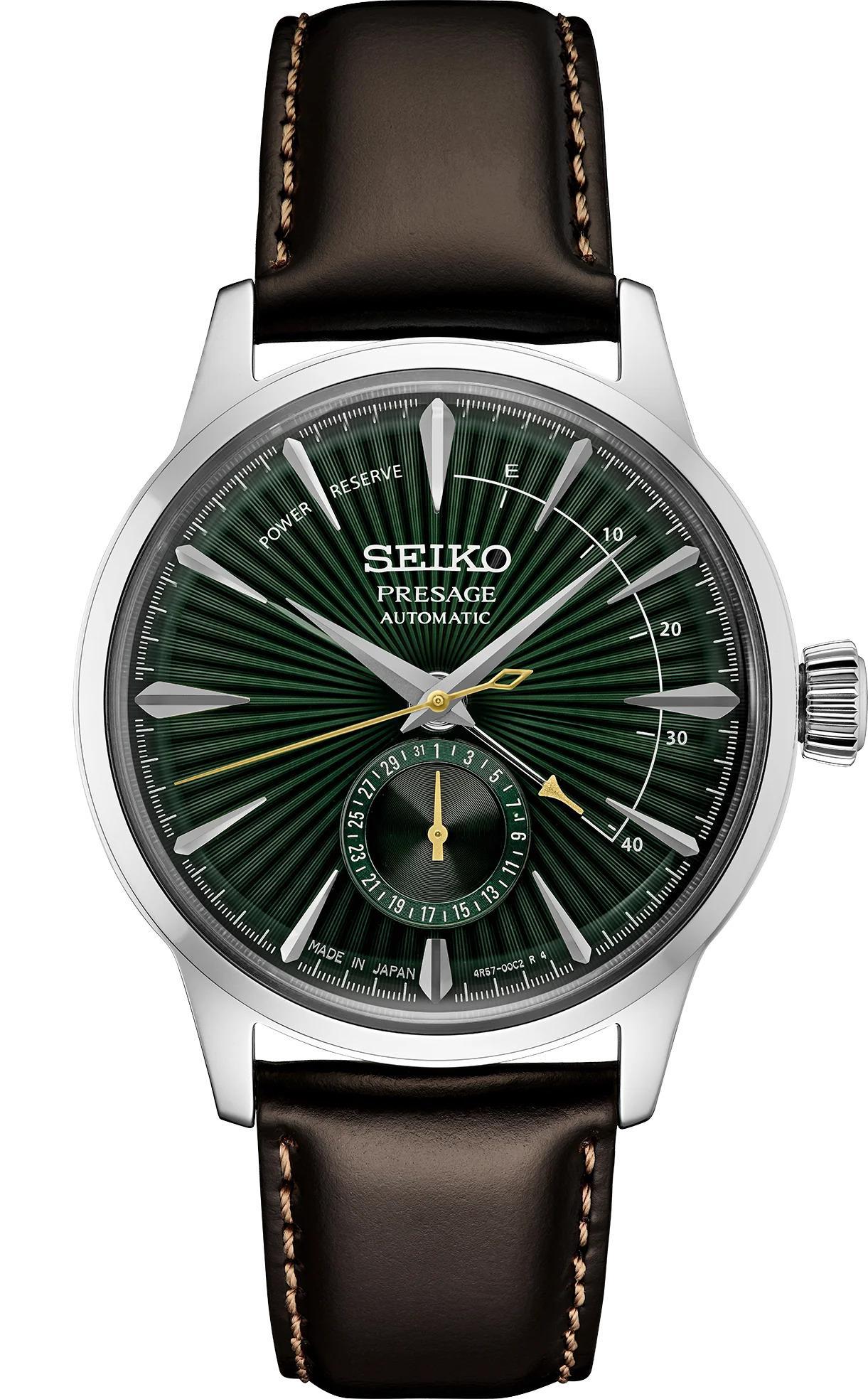 Seiko Presage Automatic Men's Green Dial Watch SSA459