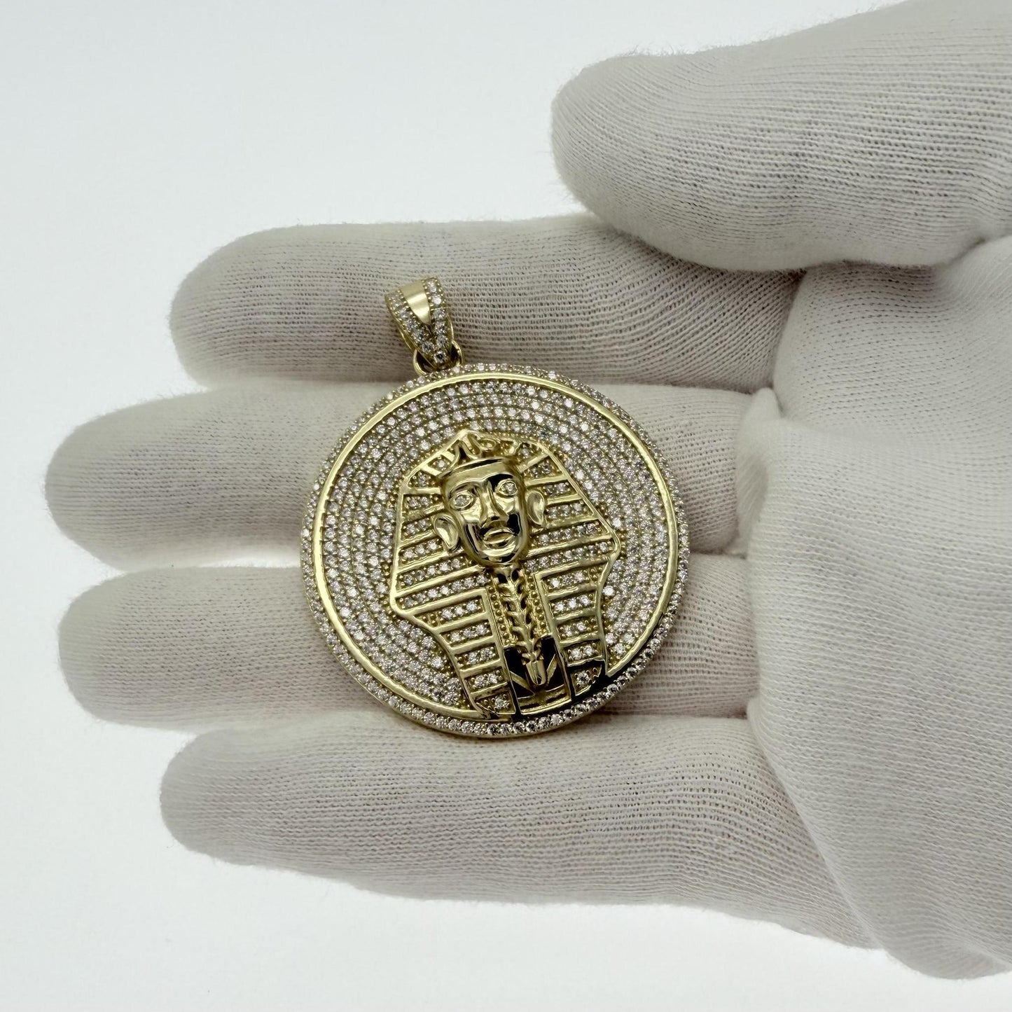 Egyptian Pharaoh King Pendant 925 Sterling Silver