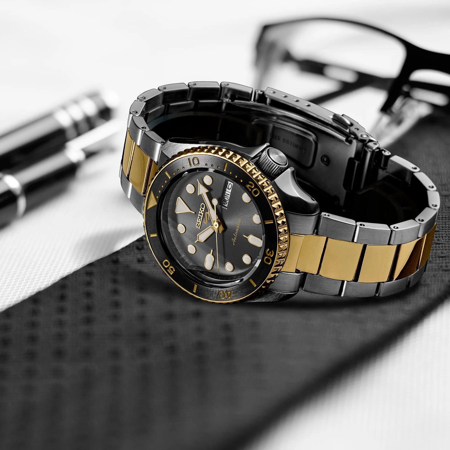 Seiko 5 Sports Two Tone Automatic Watch SRPK22