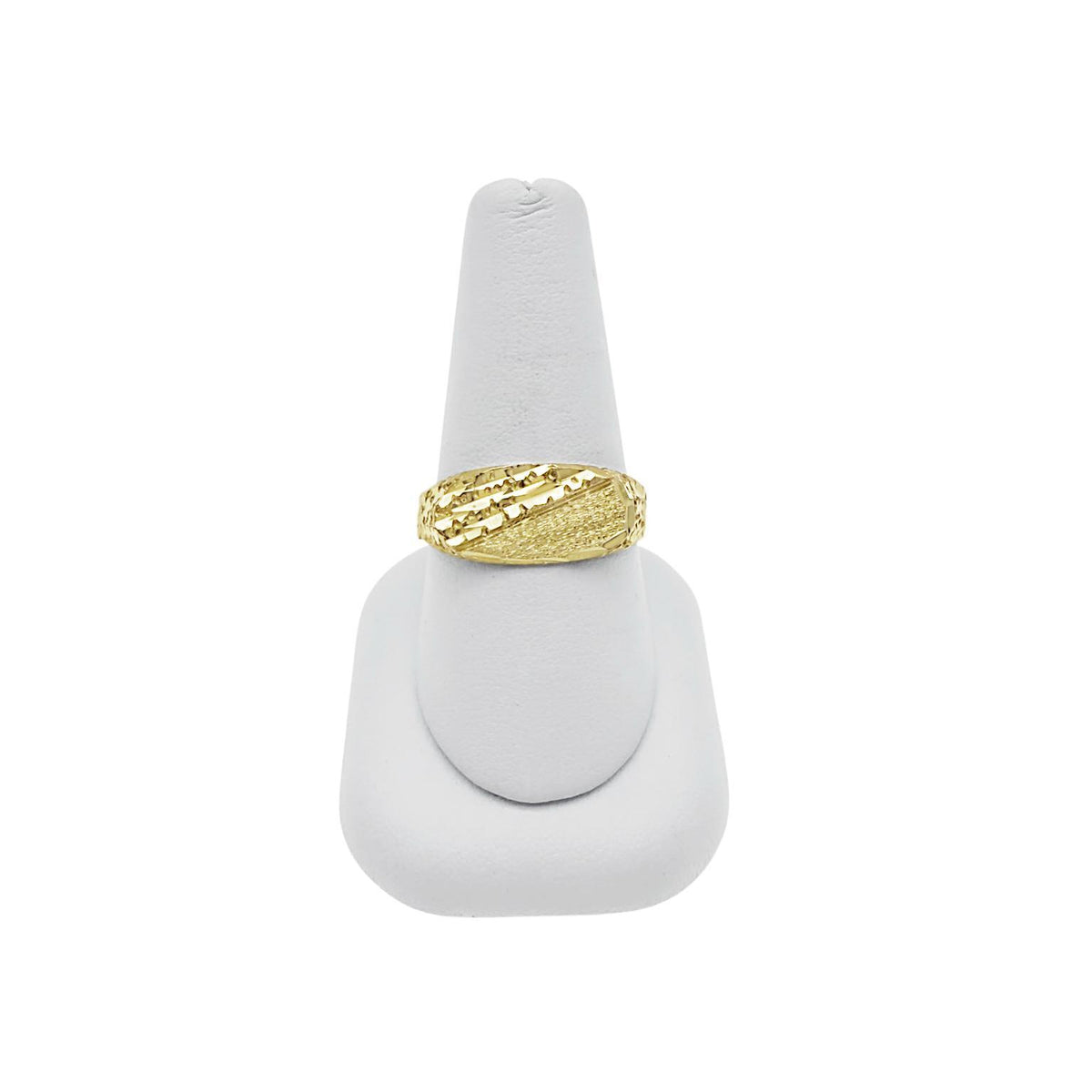 10K Yellow Gold Men's Nugget Signet Ring