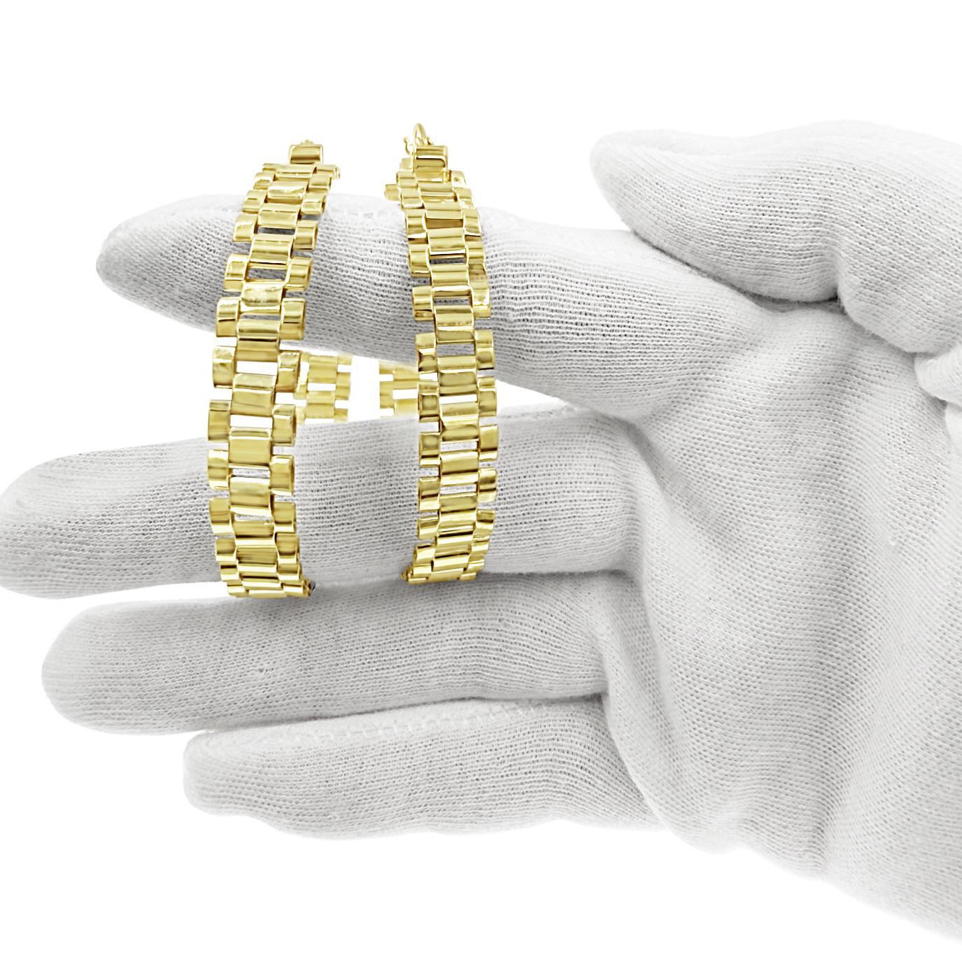 10K Yellow Gold Presidential Style 2 inch