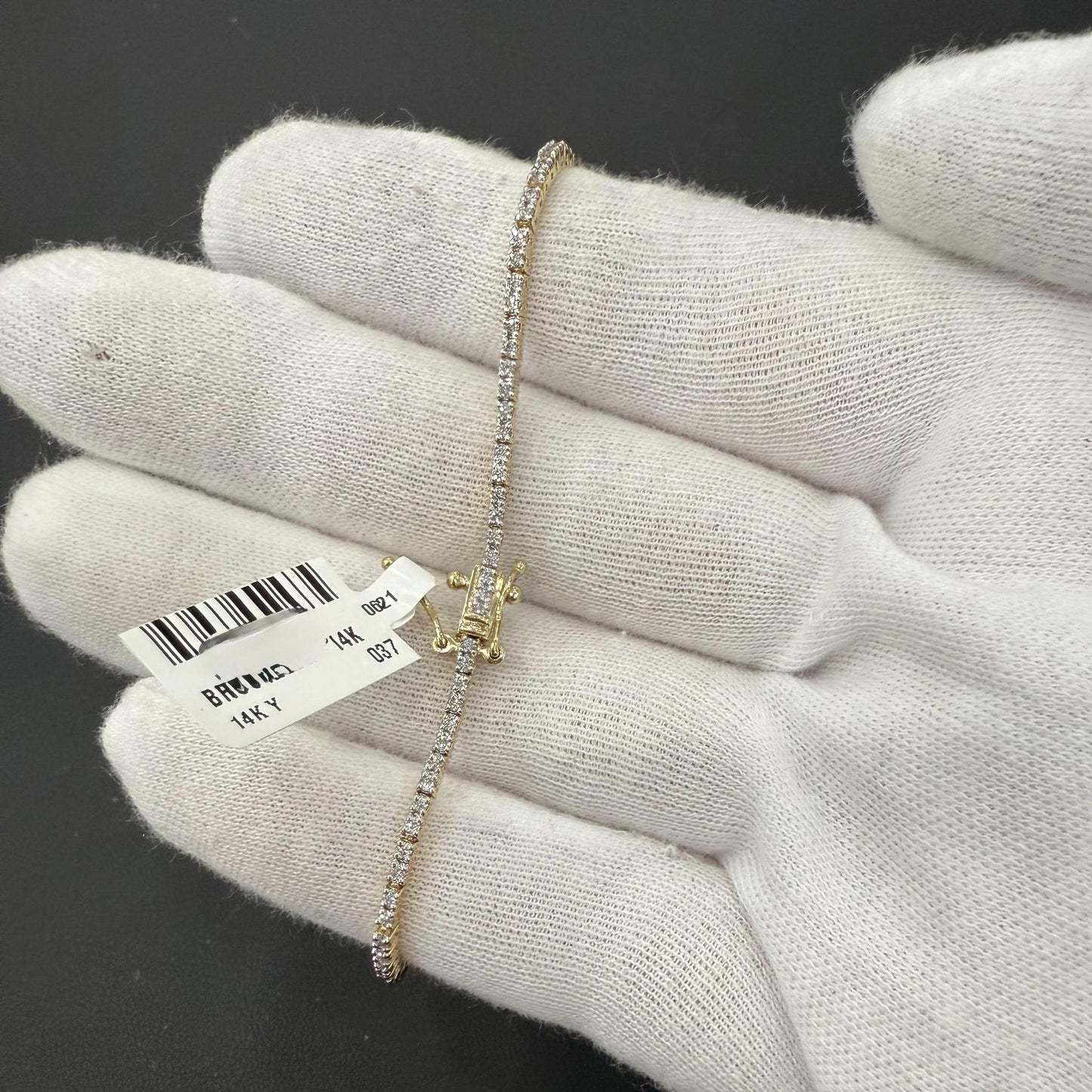1 cttw Round Diamond Tennis Bracelet 14k Yellow Gold