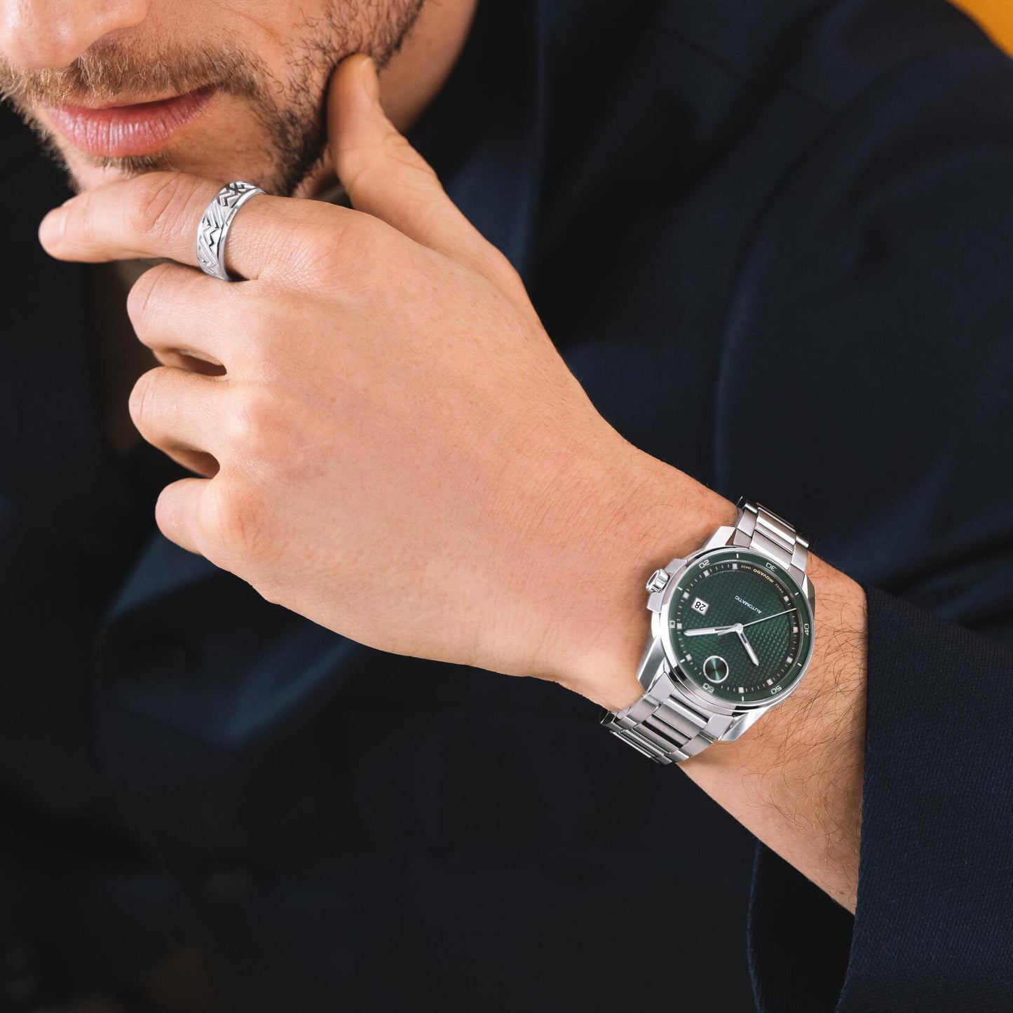 Movado Bold Verso Automatic Green Dial Watch 3600962