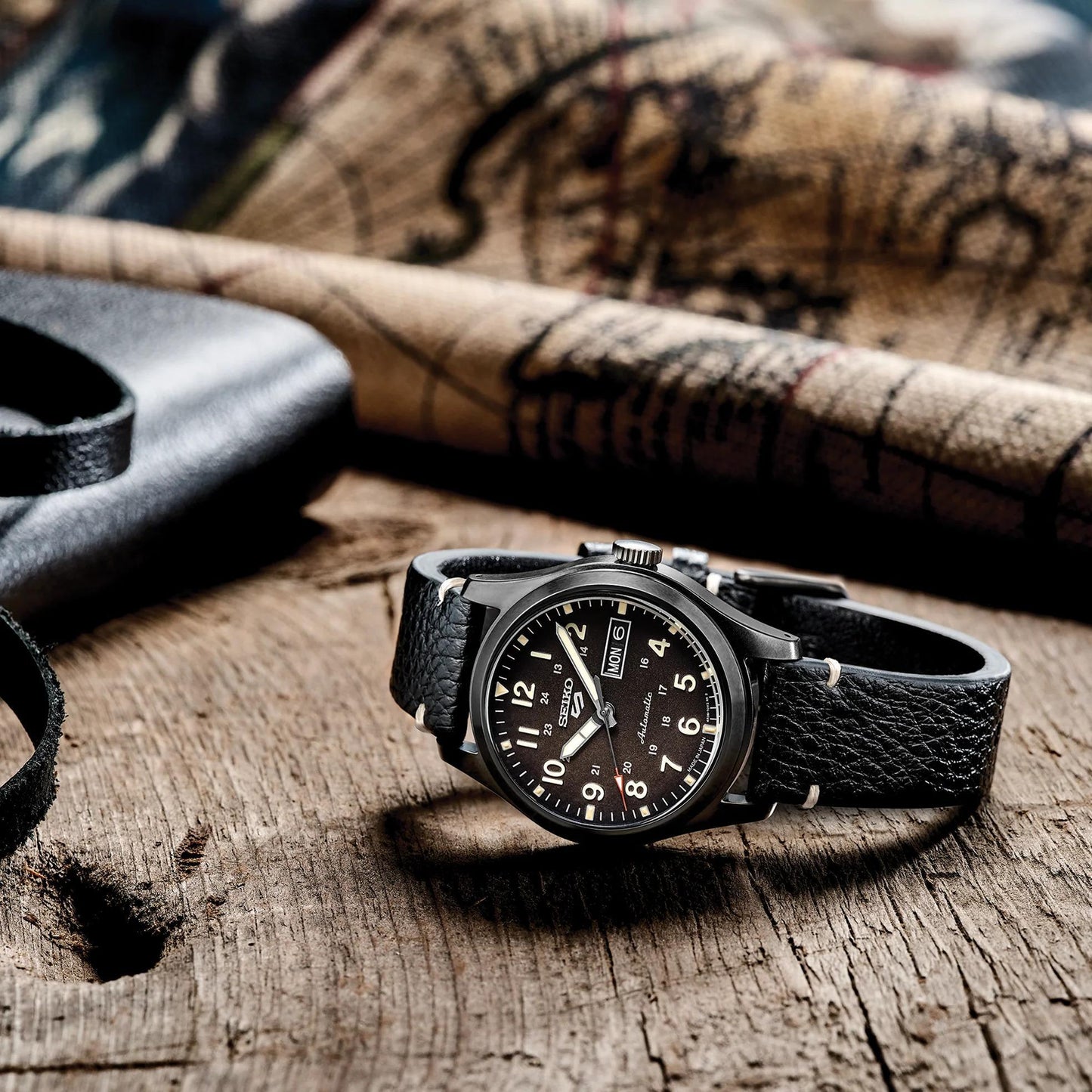 Seiko 5 Sports Automatic Black Dial Mens Watch SRPG41