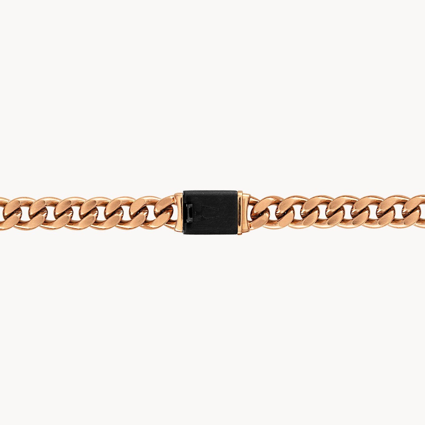 Bulova Latin GRAMMY Rose Gold Tone Curb Link Chain Necklace BVC1067-RSTNA
