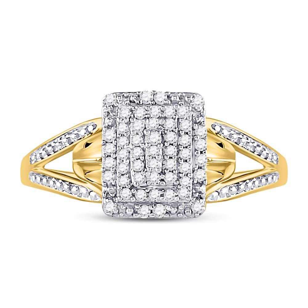 1/6cttw Diamond Ring 10k Yellow Gold 104028