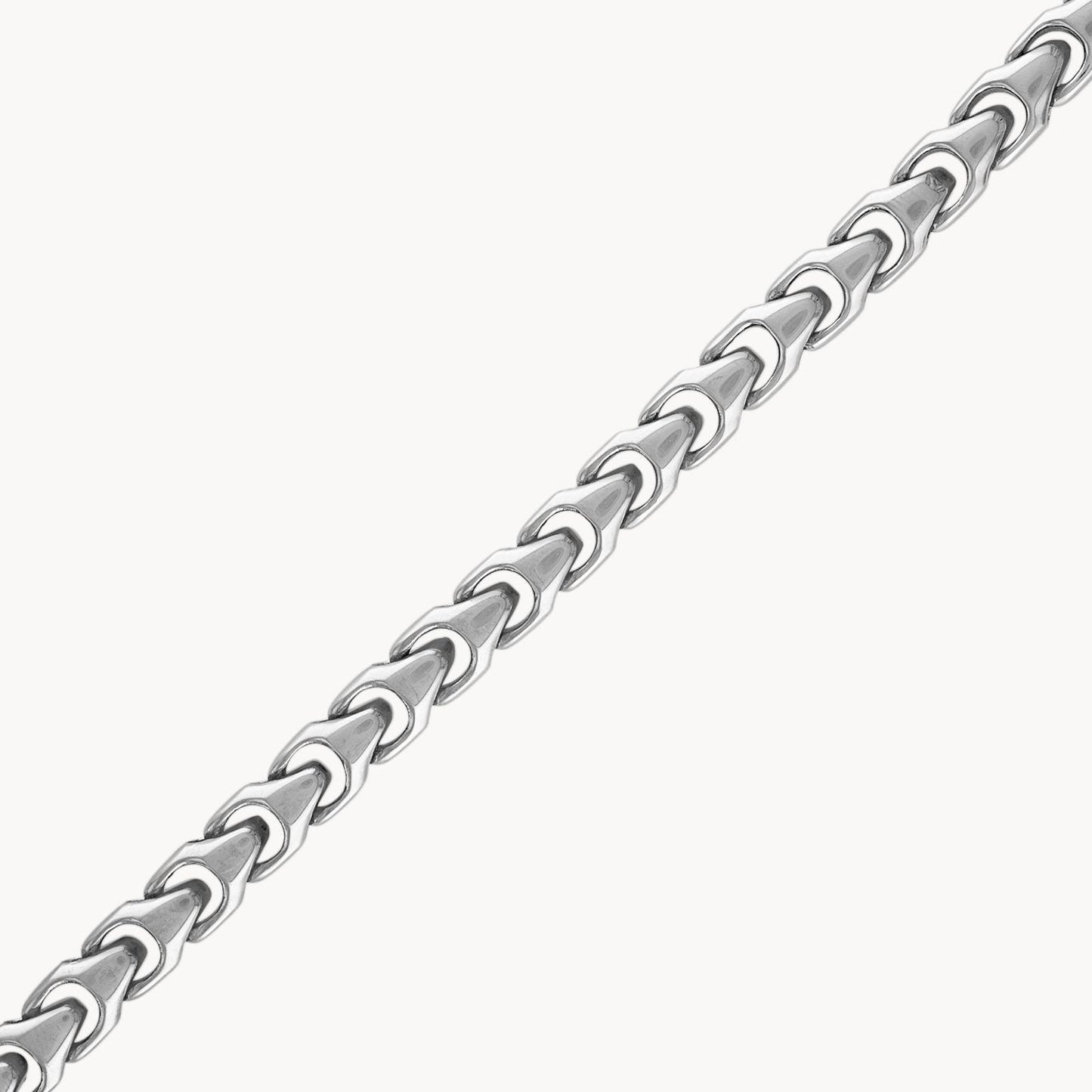 Bulova Link Stainless Steel Mens 6mm Chain Necklace BVC1057-NSTNA