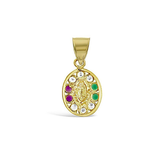 14K Yellow Gold Virgin Mary Pendant