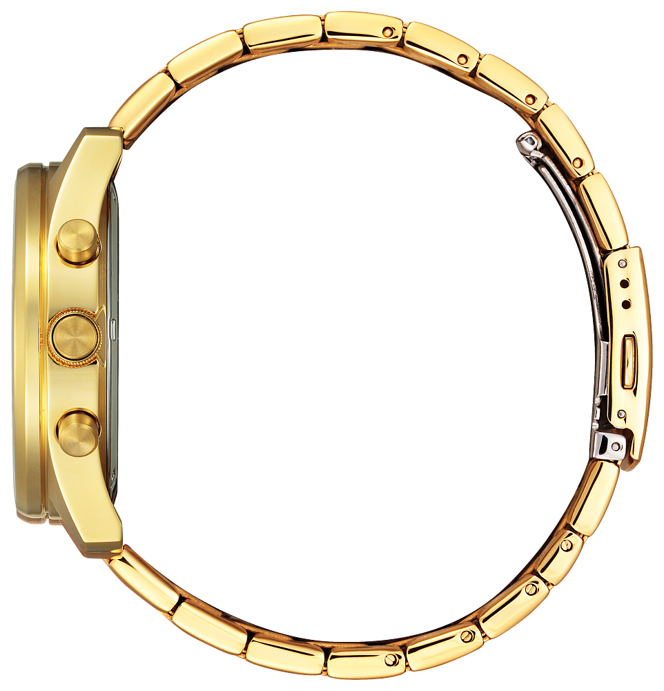 CITIZEN Quartz Gold Tone Chronograph Watch AN8192-56P