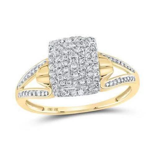 1/6cttw Diamond Ring 10k Yellow Gold 104028