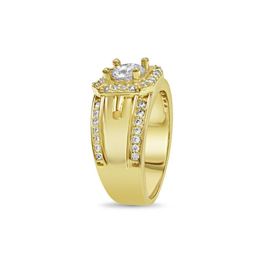 10K Yellow Gold Mens Signet Pinky Ring