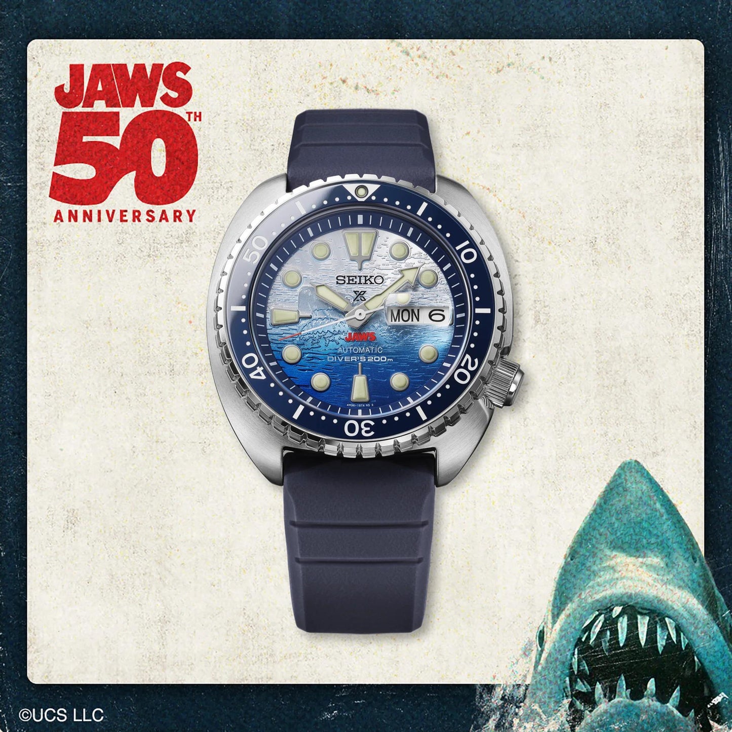 Seiko Prospex JAWS 50th Anniversary Divers Limited Edition Mens Watch SRPL81