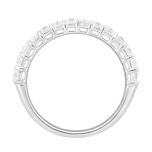 1.51ctw Emerald Cut Baguette Lab Grown Diamond Band 14K White Gold