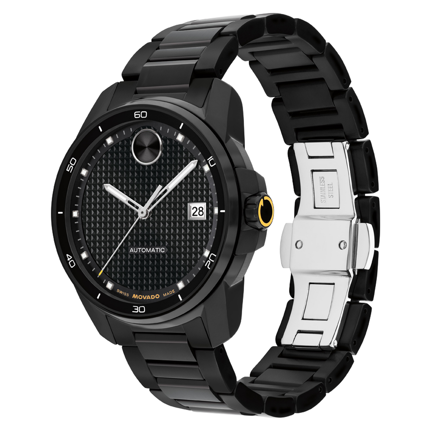Movado Bold Verso Automatic Black Dial Watch 3600966