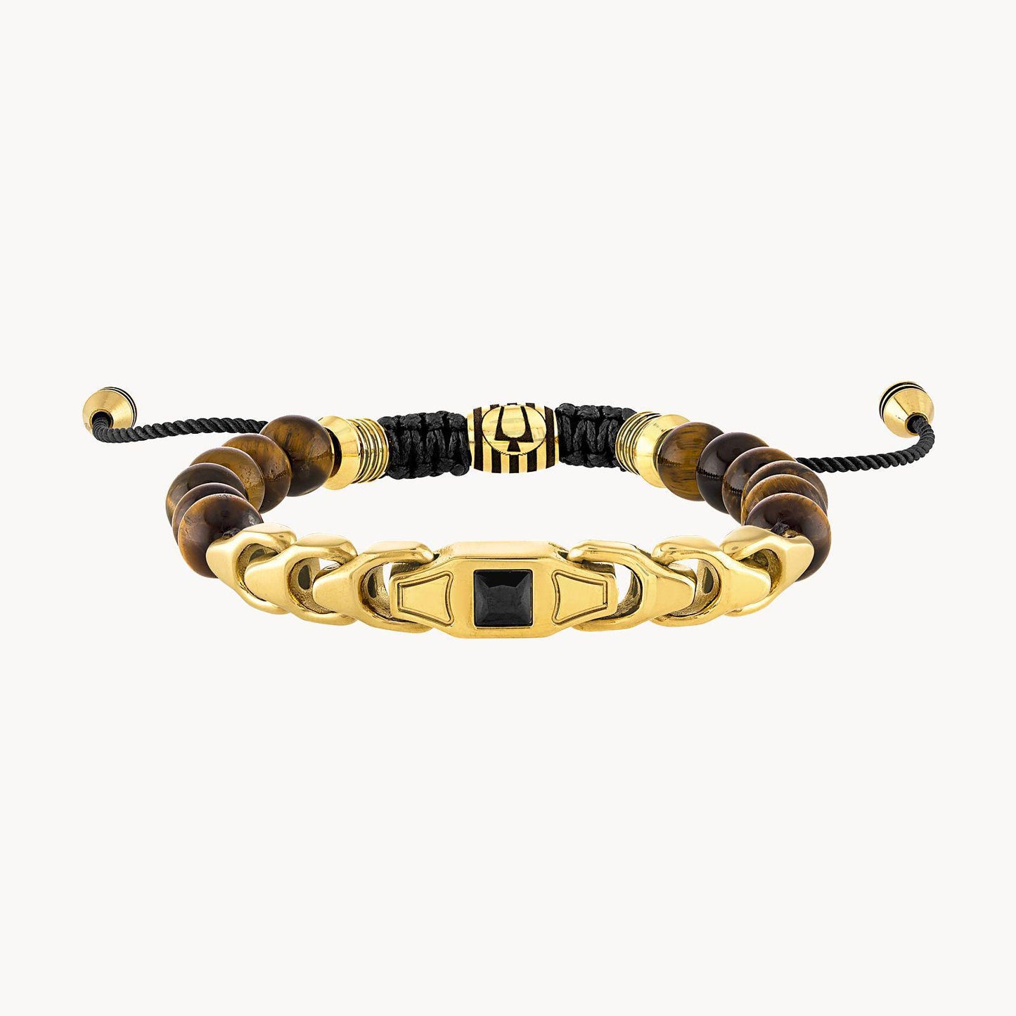 Bulova Classic Bolo Bracelet Gold Tone Stainless Steel Spinel BVB1071-YSTTEBSP