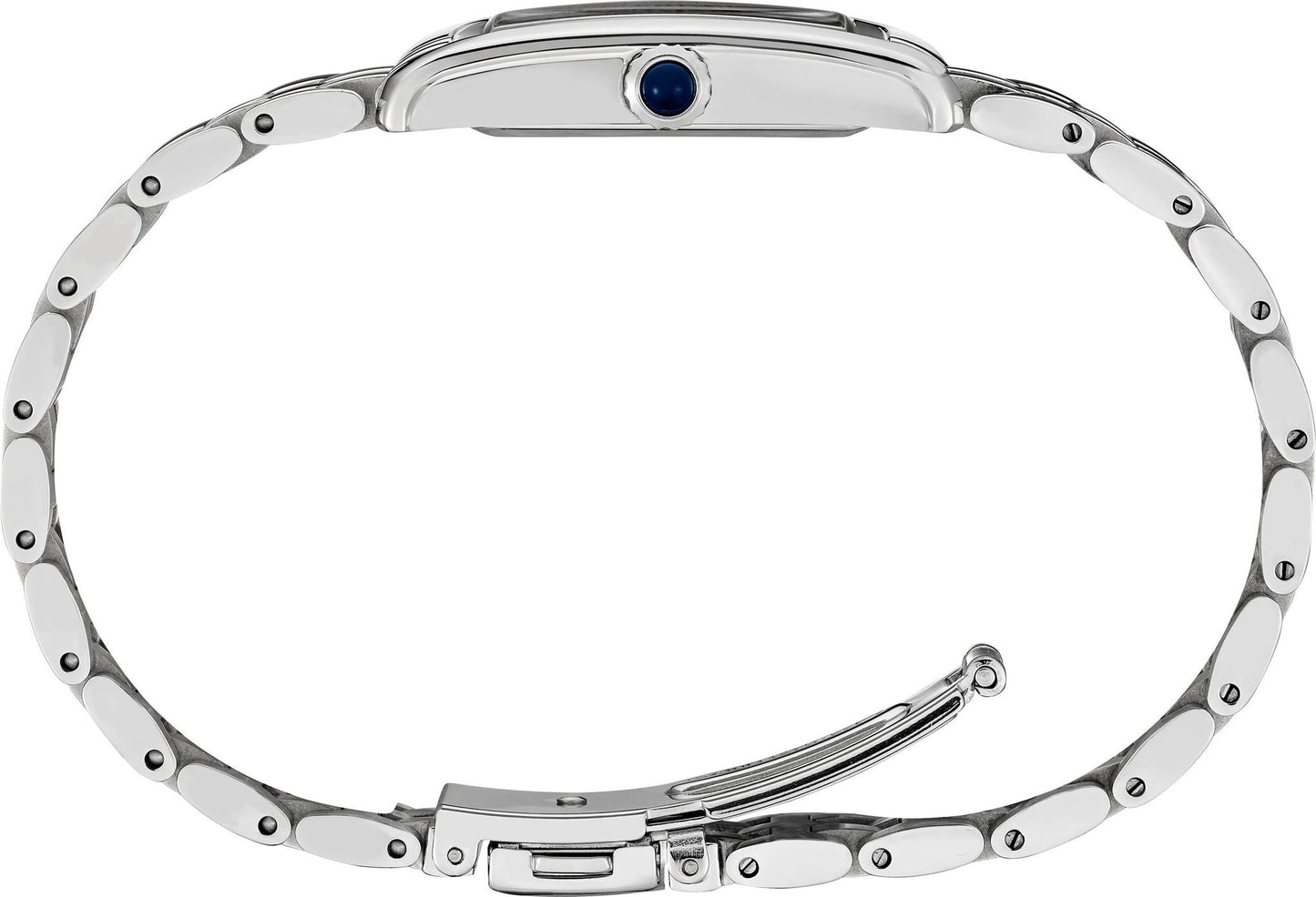 Seiko Essentials Collection Ladies Rectangular Blue Dial Watch SWR085