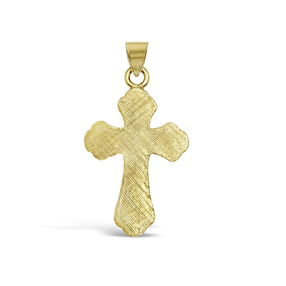 10k Yellow Gold Cross Pendant Charm