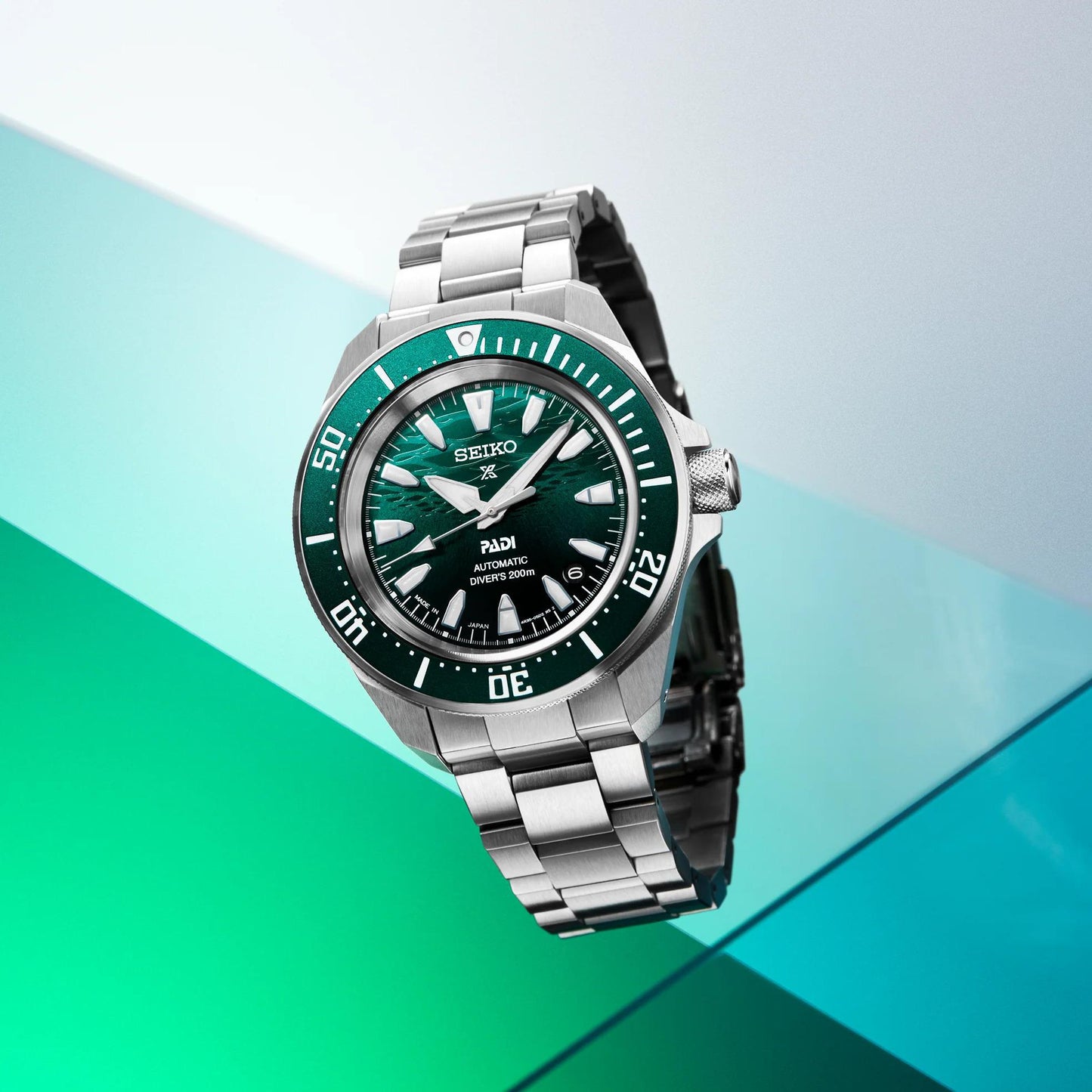 Seiko Prospex Automatic Diver PADI Green Dial Mens Watch SRPL53