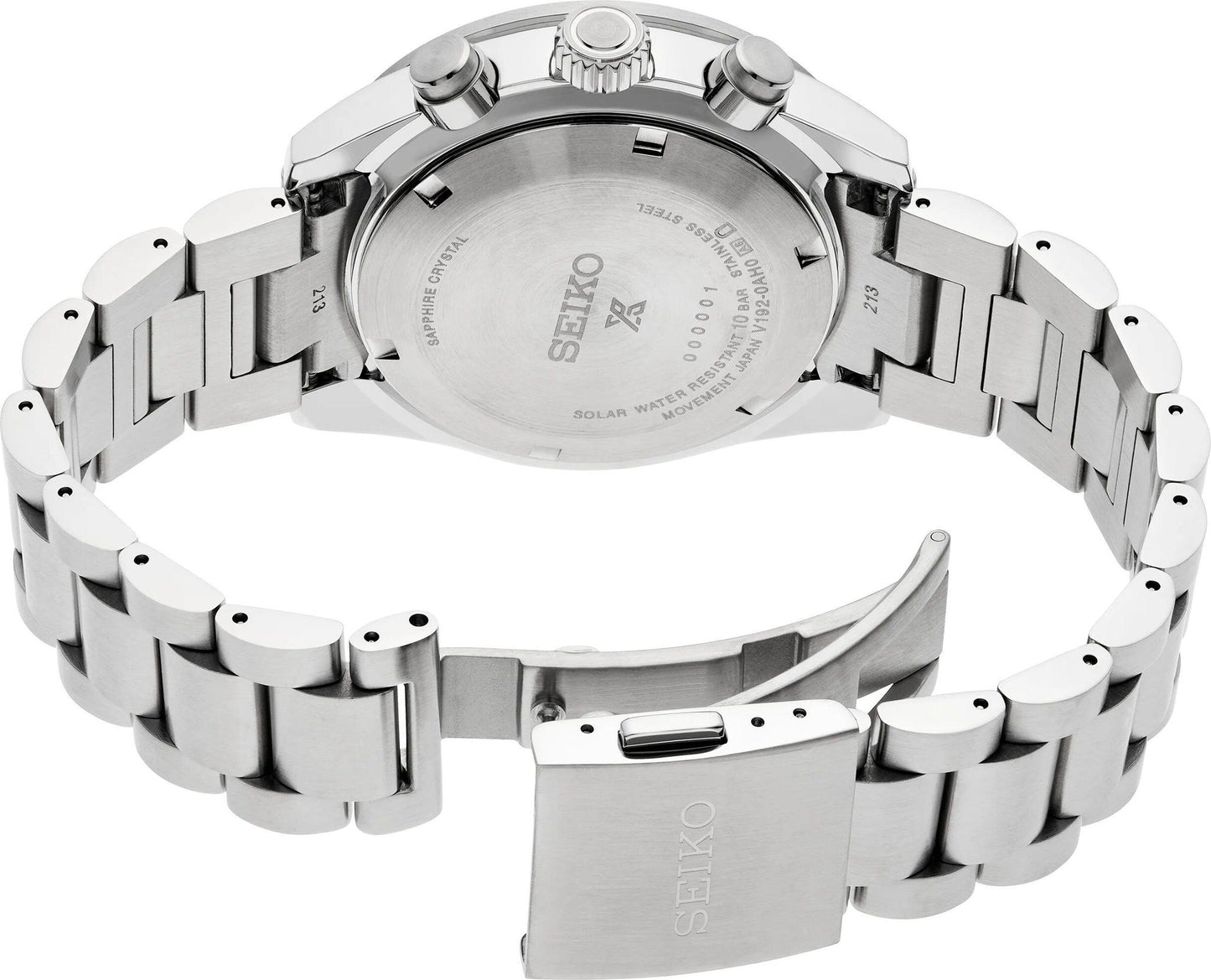 Seiko Prospex Speedtimer Solar Chronograph Mens Gray Dial Watch SSC939