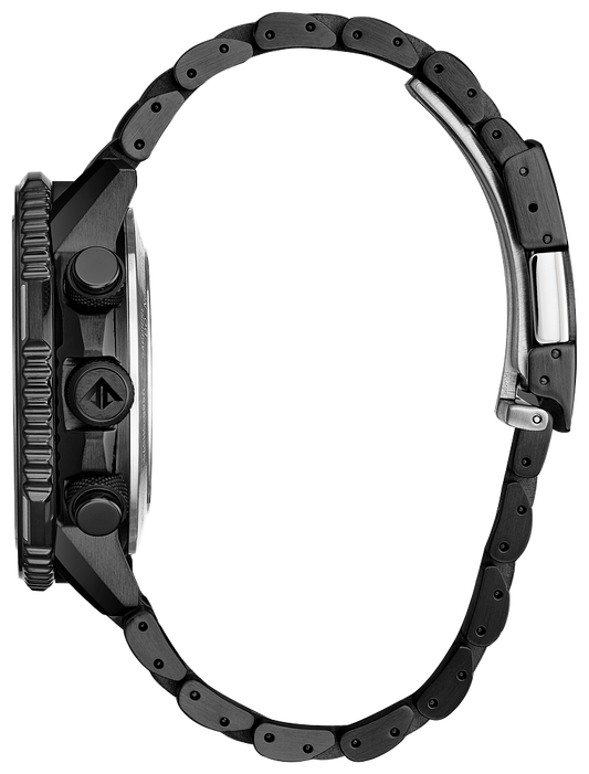 Citizen Eco-Drive Ana-Digi Display Black Dial Mens Watch JY8075-51E