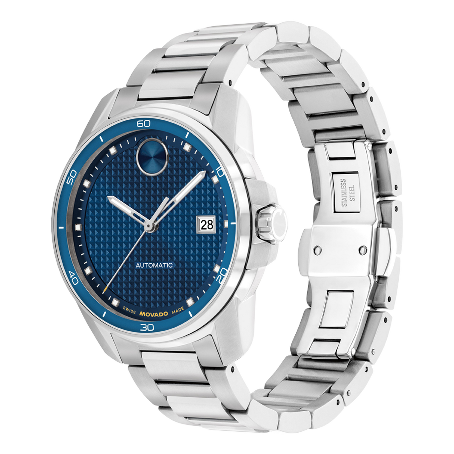 Movado Bold Verso Automatic Blue Dial Watch 3600961