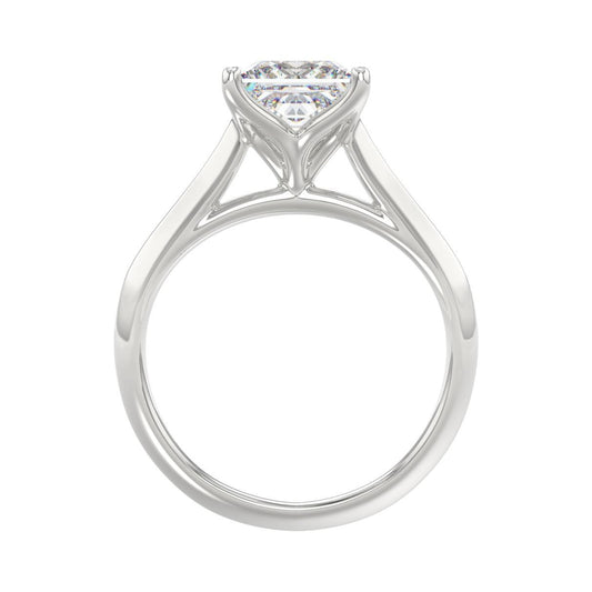 2.5ctw Lab Grown Princess Cut Diamond Engagement Ring 14K White Gold