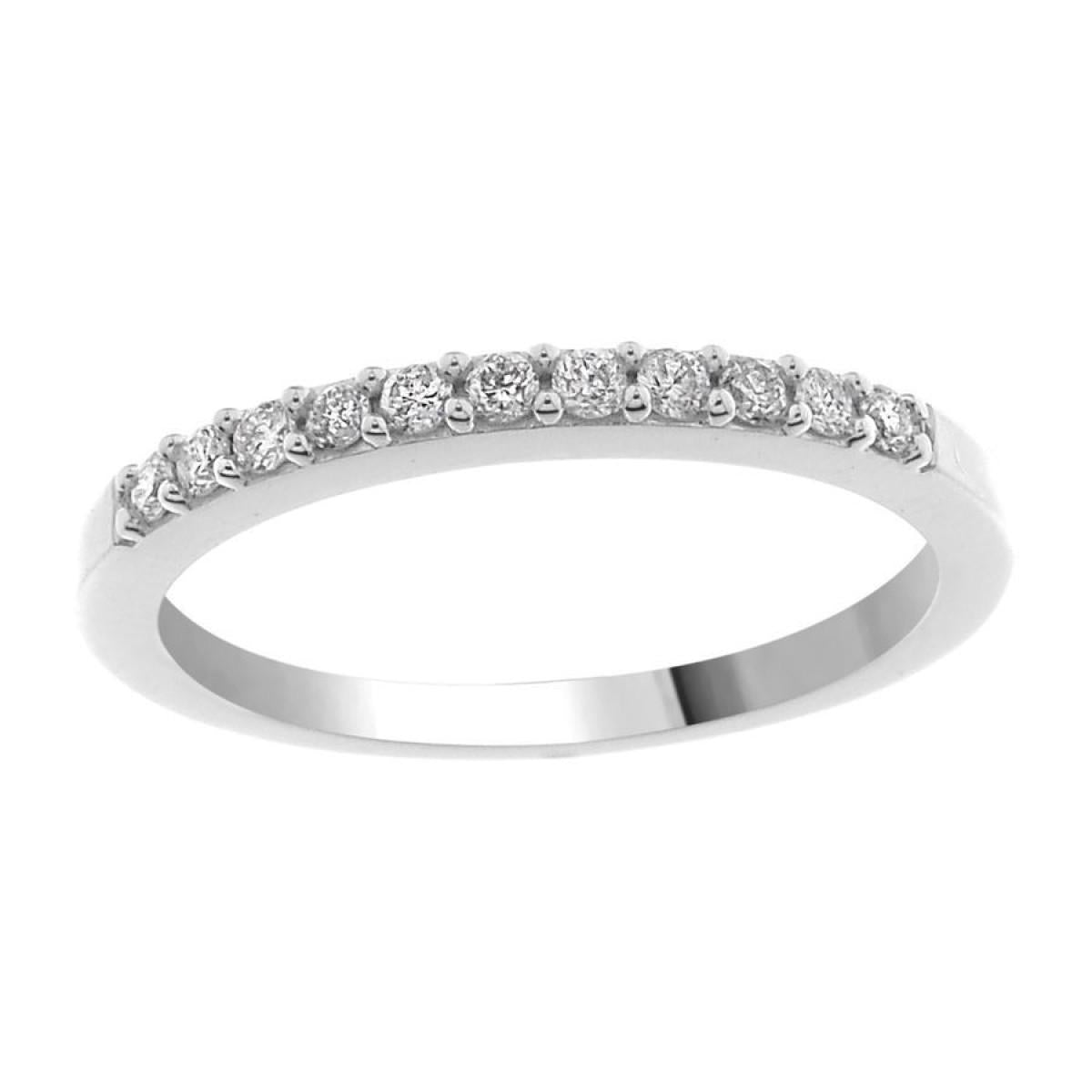 Diamond Wedding Womens Band Ring 14k White Gold