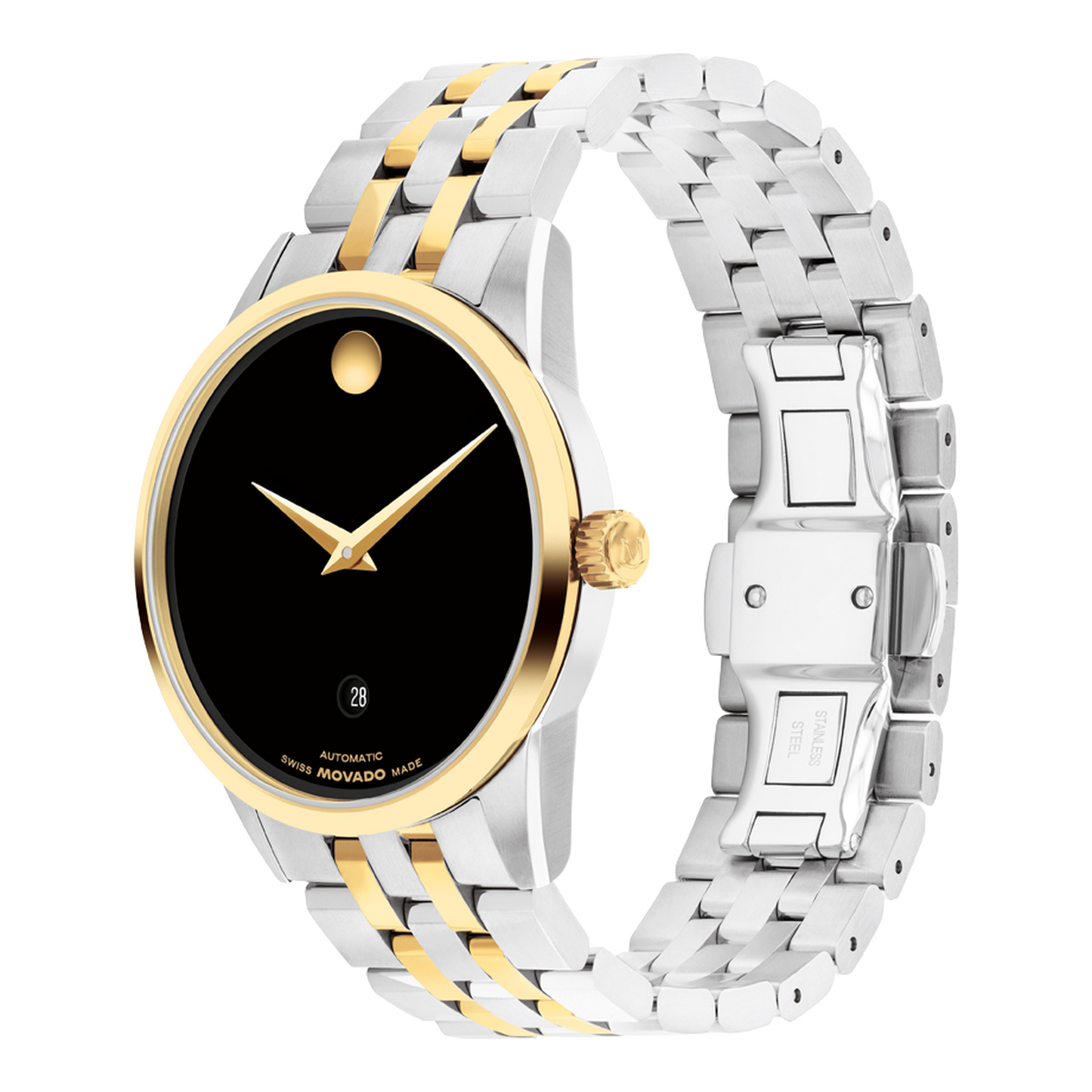 Movado Museum Classic Automatic Black Dial Watch 0608036