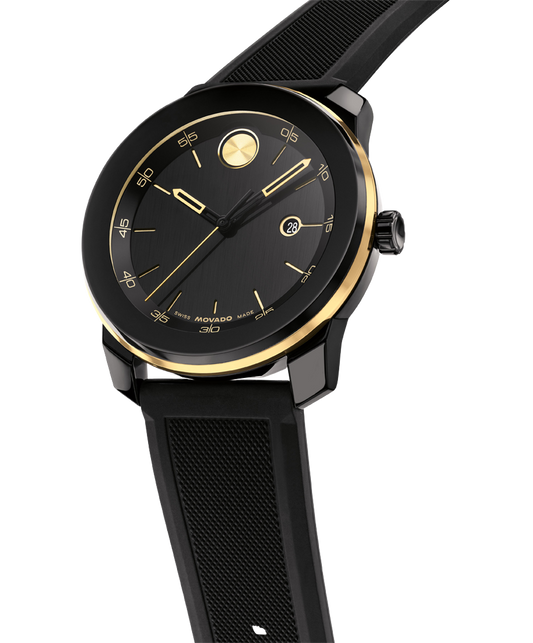 Movado Bold TR90 Black Dial Mens Watch 3601416