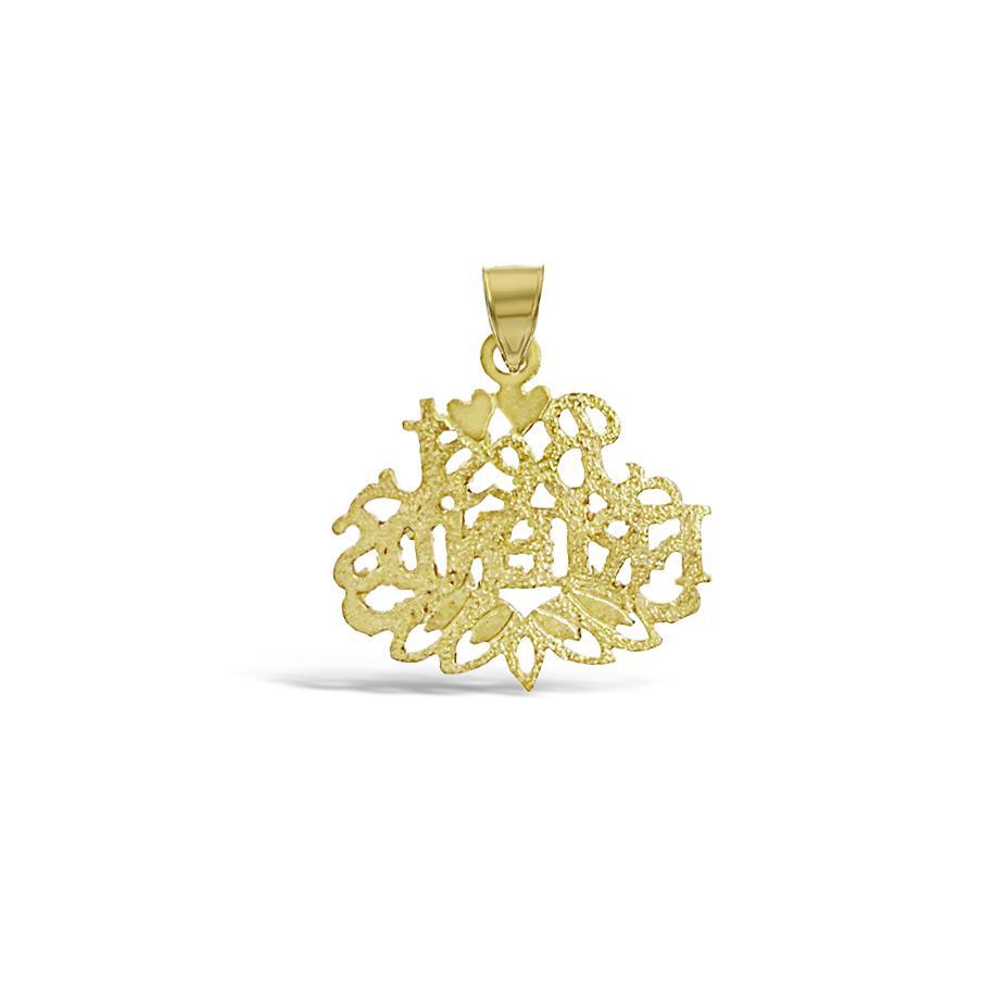 10K Yellow Gold Best Friends Pendant Charm
