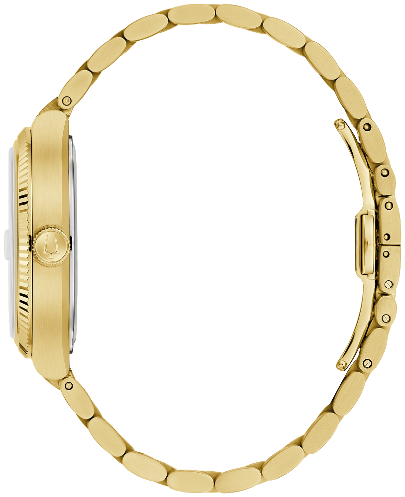 Bulova Super Seville Gold Tone Mens Watch 97B223
