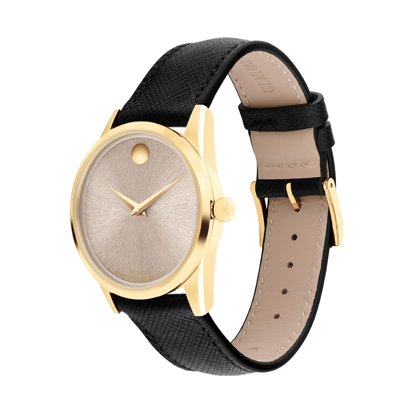 Movado Museum Classic Automatic Warm Grey Dial Watch 0608006