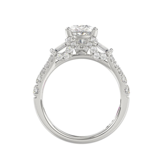 2.75ctw Lab Grown Diamond Pear Engagement Ring Platinum