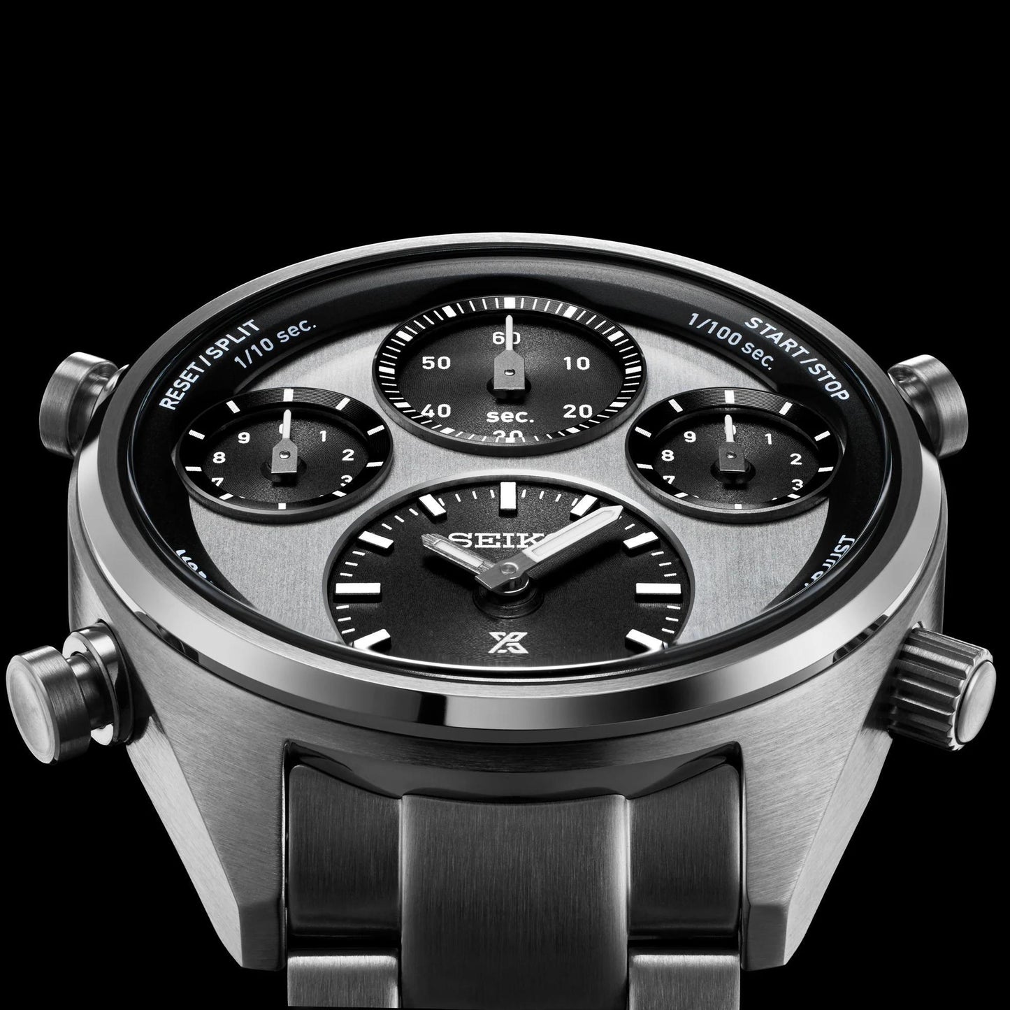 Seiko Prospex Speedtimer 1/100 Second Solar Chronograph Watch SFJ001